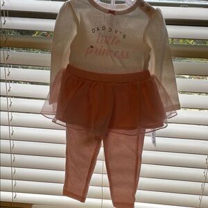 Carter's White and Pink Princess Outfit